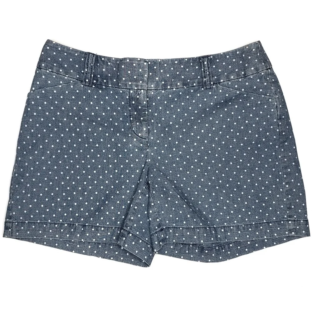 White House Black Market 5" Chambray Shorts - Picture 1 of 5